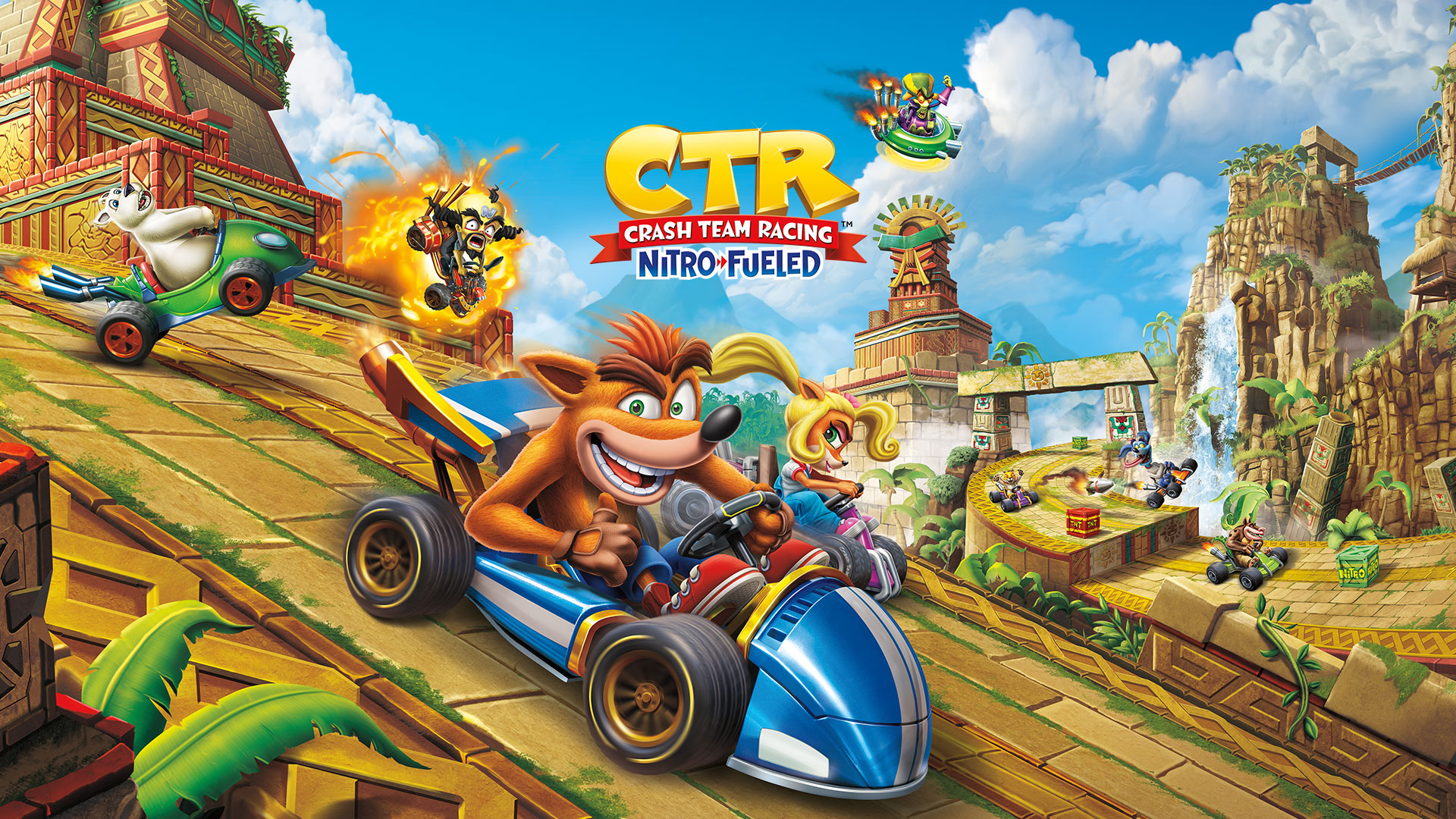 Крэш бандикут гонки. CTR crash Team Racing. Crash Team Racing Nitro-fueled ps4. Crash Team Racing Nitro fueled (Xbox one/Series x).