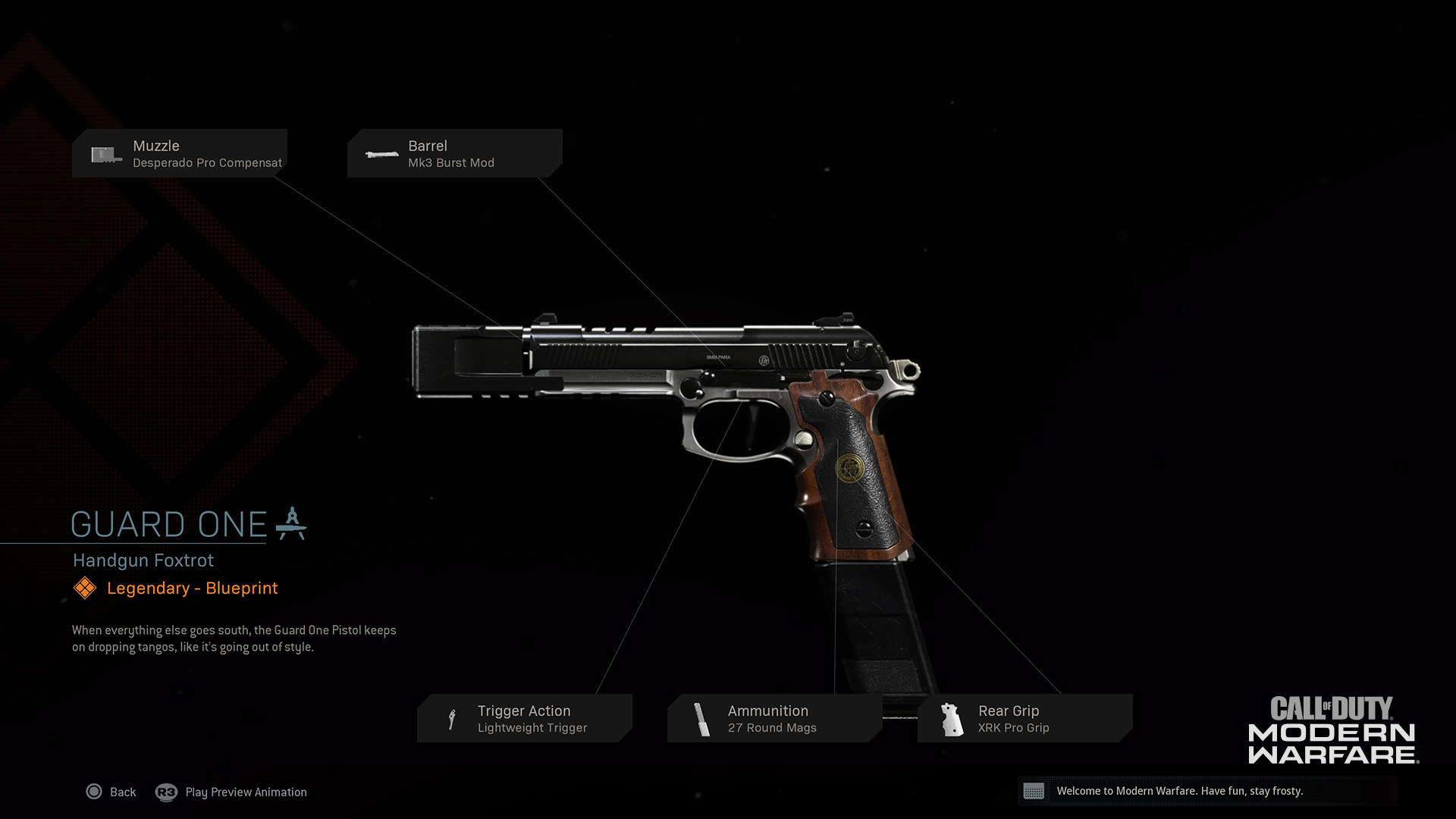 Cod Advanced Warfare Pistol