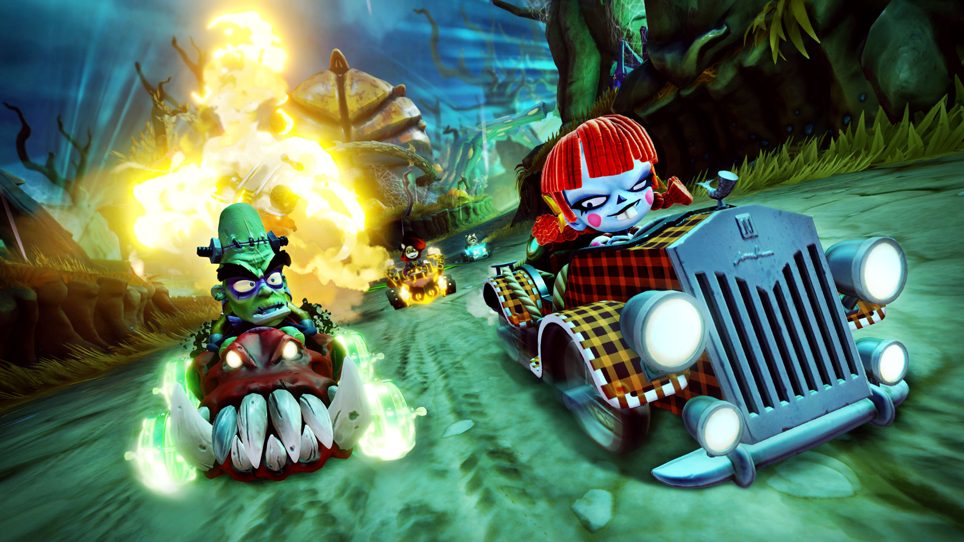 The thrills and chills of the Spooky Grand Prix have come to Crash™ Team Racing  Nitro-Fueled!